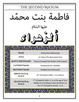 Morals of the Masumeen (Suggested Ages: 4-8)