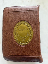 The Quran - Arabic Only Pocket Sized Holy Quran | Leather Cover & Zippered Case