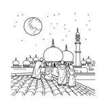Islamic Coloring Book for Kids and Adults