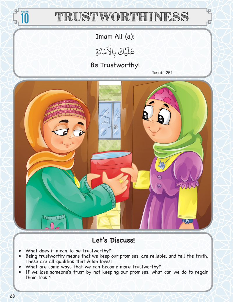 40 Hadith Chart.pdf 40 Hadith for Children (Suggested Ages: 7+) – Ahlulbayt Bookstore